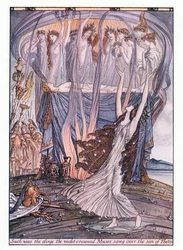 So war das Klagelied, das die veilchenbekränzten Musen über den Sohn der Thetis sangen